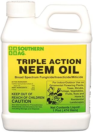 Southern Ag 08722 Triple Action Neem Oil Fungicide Insecticide Miticide, Brown