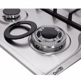 Deli-kit 30 inch Gas Cooktops Dual Fuel Sealed 5 Burners Gas Cooktop Built-In Stainless Steel Gas Hob DK257-A03 Gas Cooktop