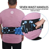 Gait Belt for Seniors Transfer Gate Belts with 3 Handles for Lifting Elderly