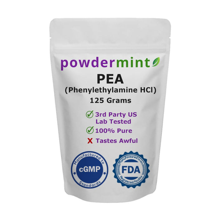 powdermint Phenylethylamine HCl (Pea) Powder - Mood, Energy (125 Gram)