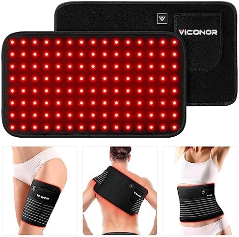 Red Light Therapy Belt for Body Comfort - APP-Controlled Wearable Dual Power Modes, Ideal for Women (Black4)