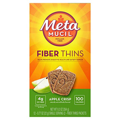 Metamucil Fiber Wafers Apple Crisp 24 Each (Pack of 2)