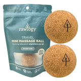 Travel Cork Massage Ball | Lightweight, Sustainable Alternative to Lacrosse Ball for Muscle Pain Relief (1.9 Inch (Pack of 2), Sanded Cork)