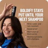BOLDIFY Hair Fibers (56g) Fill In Fine and Thinning Hair for an Instantly Thicker & Fuller Look - Best Value & Superior Formula -14 Shades for Women & Men - MEDIUM BROWN
