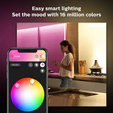 Philips Hue Indoor 6-Foot Smart LED Light Strip Plus Base Kits with Plugs - Color-Changing Single-Color Effect - 2 Pack - Control with Hue App - Works with Alexa, Google Assistant and Apple HomeKit