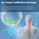 Tianfucen Cordless Neck Massager with Heat，3 Model 15 Levels Electric Neck Massager for Pain Relieve，Portable Massager Neck Relaxer.
