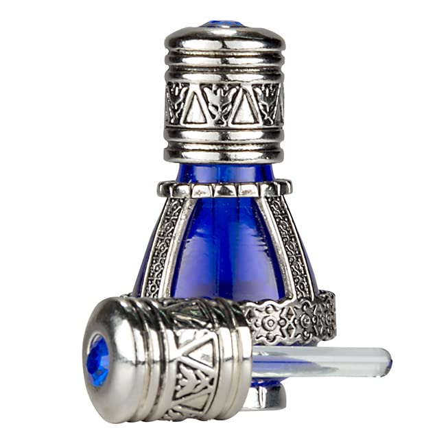 3 Arches USA Spikenard Anointing Oil in Reusable Blue Cobalt Glass Vial 0.24fl.oz/7ml