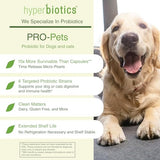 Hyperbiotics Pro Pets Probiotics | Probiotics for Dogs & Cats | Small Micro Sized Chewable Pearl Shaped Tablets | Time Released Delivery | 60 Count
