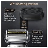 Braun Series 9 PRO+ Electric Razor for Men, 5 Pro Shave Elements & Shave-Preparing ProComfort Head, Closeness & Skin Comfort, SmartCare Center, PowerCase for Mobile Charging, Wet & Dry Use, 9599cc