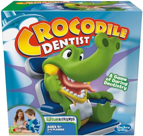 Hasbro Gaming Crocodile Dentist Kids Board Game, Ages 4 And Up (Amazon Exclusive)