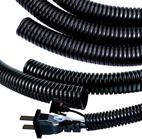 Dog Cat Cord Protector - 30 ft Chew Proof Cord Protector Electric Wires Covers Protect Wires from Chewing Through Safe Around Rabbits, Cats and Other Pets- Outside Diameter 15.8mm