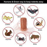 Copper Mesh Roll for Mice Rat Rodent Repellent, Sturdy 5’’ * 32Ft Copper Wool Mouse Trap for Bat Snail Bird Control with Packing Tool