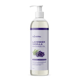 Aquableu Lavender Vanilla Massage Oil 100% Pure & All-Natural - Natural at-Home Massage Therapy, Soothes Skin & Muscles - Full Body Relaxing Massage Oil for Men and Women 12 fl oz