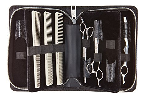 Olivia Garden Shear Case with SilkCutPro - Holds 9 Shears, Ideal for Storage & Transport