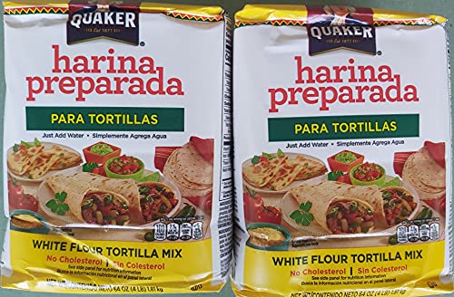 Quaker, Harina Preparada para Tortillas (Tortilla Flour), 4-Pound Bag (Pack of 2)