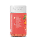 OLLY Probiotic + Prebiotic Gummy, Digestive Support and Gut Health, 500 Million CFUs, Fiber, Adult Chewable Supplement for Men and Women, Peach, 70ct