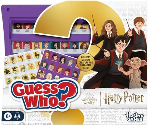 Guess Who? HARRY POTTER Edition Board Game | Ages 6 and Up | 2 Players | Fun Games for Kids and Preschoolers | Family Gifts (Amazon Exclusive)