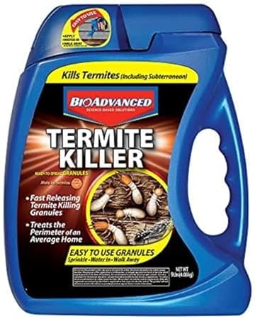 BioAdvanced Termite Killer, Home Perimeter Treatment, Ready-to-Spread Granules, 9 Pounds