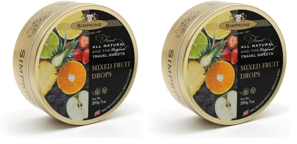 SKIMPKINS Mixed Fruit Drops 200g, 1er Pack (1 x 200 g) (Pack of 2)