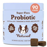 Natural Dog Company Probiotic Chews for Dogs (90 Bites), Chicken Flavor, Helps with Digestion & Gut Health Supports Immune System, Probiotics Supplement for Dogs of All Ages, Sizes & Breeds.