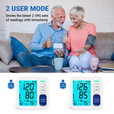 Blood Pressure Monitors for Home Use, 9-17'' & 13-21'' Extra Large Blood Pressure Cuff Upper Arm, Oversized Operation Button &Large Backlit LCD, Automatic BP Machine with USB Cable and 4 AAA Batteries