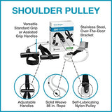 Home Ranger-Premium Shoulder Pulley System - Home Ranger-92, Model 260 - Modified Version with Assisted-grip Handles and Stainless Steel Over-The-Door Bracket Attachment - Easy Set-up, Range of Motion