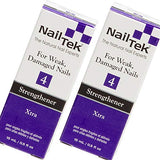 Nail Tek Xtra 4, Nail Strengthener for Weak and Damaged Nails, 0.5 oz, 2-Pack