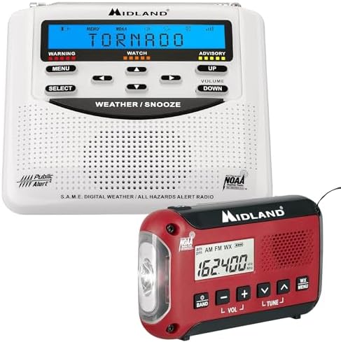 Midland Home and Travel Emergency Weather Alert Radio - NOAA Alerts at Home and On The Go
