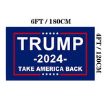 Jayus 3Ply 200D Donald Trump For President 2024 Flag 4x6 Outdoor- Double Sided Take America Back (TAB) Trump 2024 Flags Banner with 2 Brass Grommets