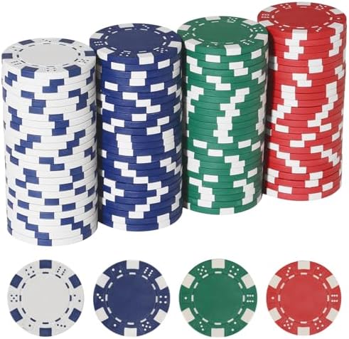 Poker Chips,Poker Chips Set for Card Board Game,11.5 Gram,for Texas Hold'em, Blackjack,Card Club or Late Night Poker Games
