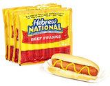 Hebrew National Beef Franks, 12 Oz (4 Pack) 28 Total Hotdogs