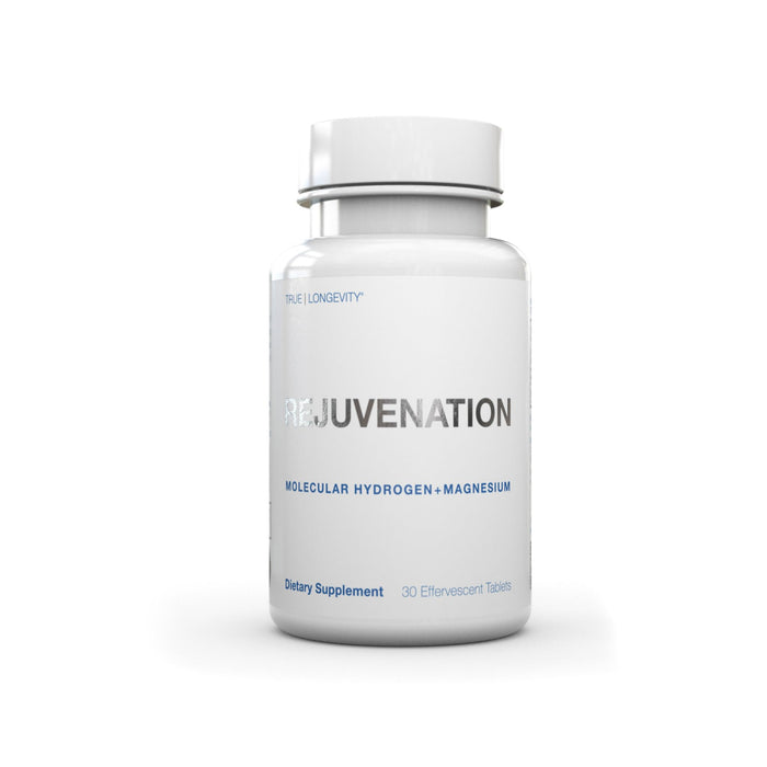 Rejuvenation Molecular Hydrogen Tablets with Magnesium: Highest Dose and Concentration, Supports Gut, Liver, Brain, Cardiovascular, Mitochondrial Health - Unflavored (30 Tablets)