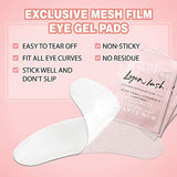 100 Pairs Eyelash Extension Under Eye Gel Pads by Lyon Lash - Lint Free with Aloe Vera Hydrogel Eye Patches, Premium Eyelash Extension Supplies & Beauty Tools, Fit Most Eye Shape, Stick Well