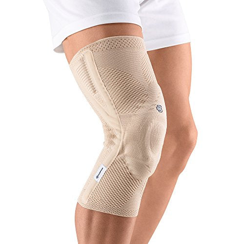 Bauerfeind - GenuTrain P3 - Patella Knee Support for Misalignment of the Kneecap - Left Knee - Size 3 - Color Nature