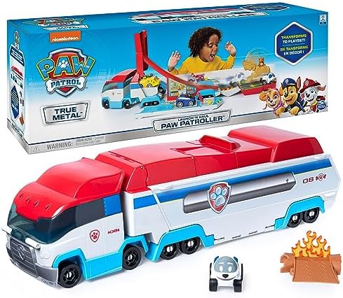 PAW Patrol, Launch’N Haul PAW Patroller, Transforming 2-in-1 Track Set for True Metal Die-Cast Vehicles, Kids Toys for Boys & Girls Ages 3 and Up
