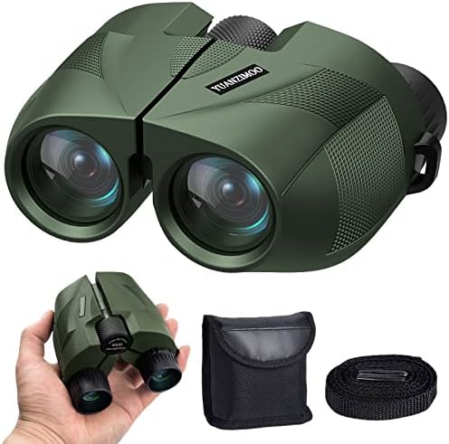 15x25 Binoculars for Adults and Kids High Powered Binoculars Waterproof Compact Small Binoculars with Low Light Night Vision for Hunting Outdoor Sports Concerts Bird Watching