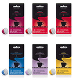 Lavazza Espresso Capsules Compatible with Nespresso Original Machines Variety Pack, 10 Count (Pack of 6)