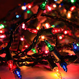 Dazzle Bright Christmas Lights, 40FT 200 Count Incandescent Waterproof Mini String Lights Plug in, Connectable Christmas Decorations for Outdoor Home Party Garden Yard