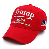 Trump 2024 Hat, Donald Trump 2024 Cap Keep America Great MAGA USA Embroidery Adjustable Baseball Cap