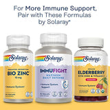 SOLARAY Echinacea Vitamin C & Zinc 850mg Plus Bioflavonoids, Echinacea Capsules for Healthy Immune Support, Vegan, Lab Verified, 60-Day Money-Back Guarantee, 50 Servings, 100 VegCaps