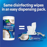 Clorox Scentiva Wipes, Bleach Free Cleaning Wipes, Household Essentials, Pacific Breeze & Coconut, 75 Count (Pack of 3)