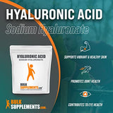 BulkSupplements.com Hyaluronic Acid Powder - Hyaluronic Acid Supplements, Hyaluronic Acid 215mg - Hyaluronic Acid Food Grade, Gluten Free - 215mg per Serving, 10g (0.35 oz) (Pack of 1)