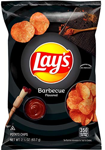 Lays BBQ Potato Chips, 2.25 Ounce - 24 per case.