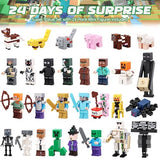 Advent Calendar 2024 Boys,24 Days Surprise Countdown Calendar-Toy Figures Building Blocks Including 29 Characters Christmas Holiday Gifts for Kids Girls Fans