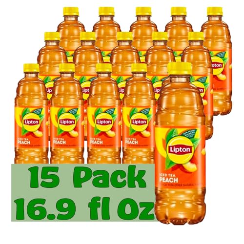 Lipton Peach Iced Tea 16.9 fl oz Plastic Bottles 15 pack