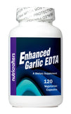 NutriCrafters Enhanced Garlic EDTA 120 Capsules - 1000mg High Potency Calcium Disodium EDTA Formula - Proprietary Blend Free - No Magnesium Sterate - 1,000mg per Day -1 Bottle of 120 Capsules