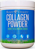 Root Vitality Collagen Peptides Powder - Grass-Fed, Pasture-Raised Hydrolyzed Protein Supplement for Skin, Hair, & Nails - Non-GMO, Zero Sugar Daily Supplement for Men & Women (45 Servings)
