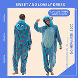 COSUSKET Snug Fit Unisex Adult Onesie Pajamas, Flannel Cosplay Animal One Piece Halloween Costume Sleepwear Homewear