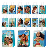 Saenkoe 24pcs Moana Party Favor Gift Bags Moana Party Supplies Candy Treat Gift Bags with Handles for Birthday Party Decorate