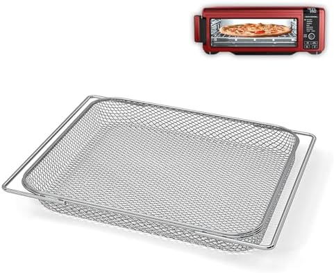Air Fryer Oven Basket Replacement Baking Trays for Ninja Foodi SP201 SP301 SP351 Series Dual Heat Air Fryer Oven, Mesh Basket，Air Fryer Accessories for Ninja Foodi Air Fry Oven